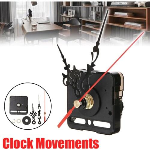 1 Set Replacement Wall Clock Movements with 13.5mm Shaft Length Silent Clock Mechanism Metal DIY Repair Parts Kit for Clocks