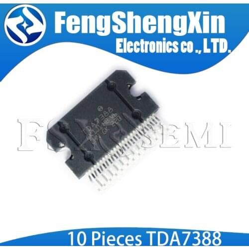 10pcs/lot New TDA7388 ZIP25 TDA7388A ZIP 7388A ZIP-25 42W quad bridge car radio amplifier