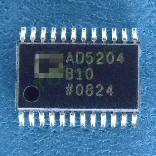 2pcs AD5204BRUZ10 TSSOP24 Digital Potentiometer 4Ch 10kOhm