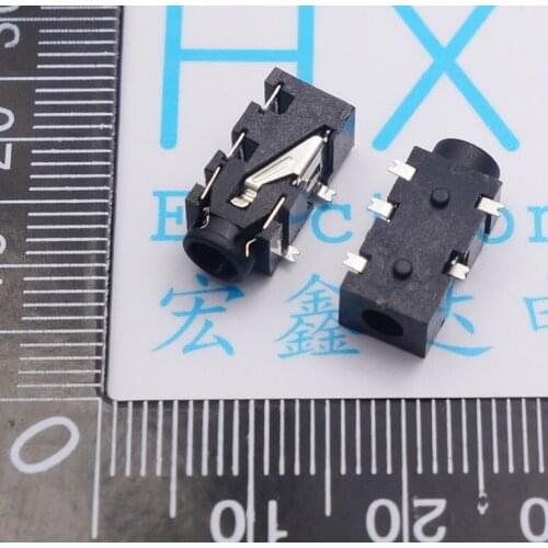 60pcs 327F 3.5 headphone hole five feet patch digital accessories headphone jack audio socket socket