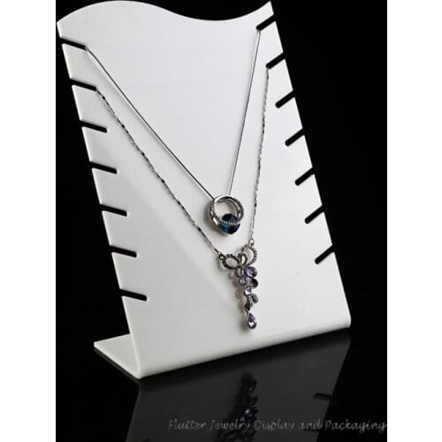 Acrylic Necklace Display Muti-Necklace Holder Jewelry Display Necklace Case Jewellery Organizer Necklace Stand
