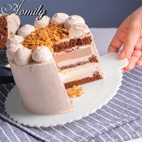 Amoliy 12" 10" 8" 6" 4" Reusable Non-Stick Cake Mat Waterproof Gasket Pad Pastry Cake Bakeware Fondant Tools Cake Stencil Molds