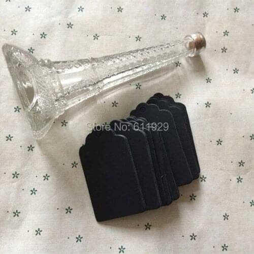 Free shipping wholesales blank black 350gsm matte paper tag 4x8cm 400 pcs a lot DIY gift tags printing/garment printed labels