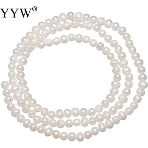 YYW High Quality Cultured Baroque Freshwater Pearl Beads White Grade AA 2-3mm Approx 0.8mm Sold Per 15 Inch Strand