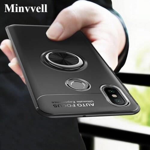 For Xiaomi Redmi Note 6 Pro Redmi 6 Case Finger Ring Holder Soft Silicone Back Cover For Xiomi Xiaomi Redmi 6 Pro Phone Cases