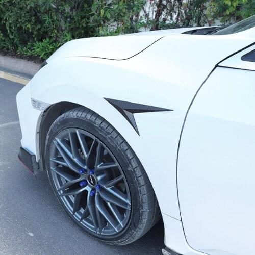 For Honda Civic 4DR sedan 2016 2017 2018 Car styling accessories 2pcs set ABS Side fender trim cover