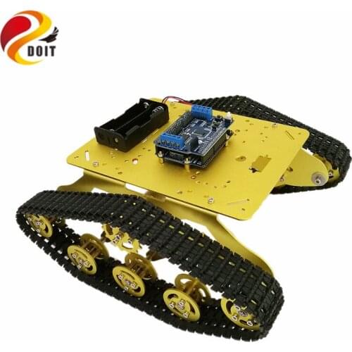 DOIT TS300 Shock Absorber WiFi Tank Chassis with ESPDuino Development Board+Motor Driver Board for Arduino DIY RC