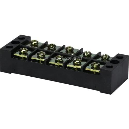 1PCS TB-4505 TB45A5P Suyep 5 Positions Dual Rows 600V 45A Wire Barrier Block Terminal Strip copper
