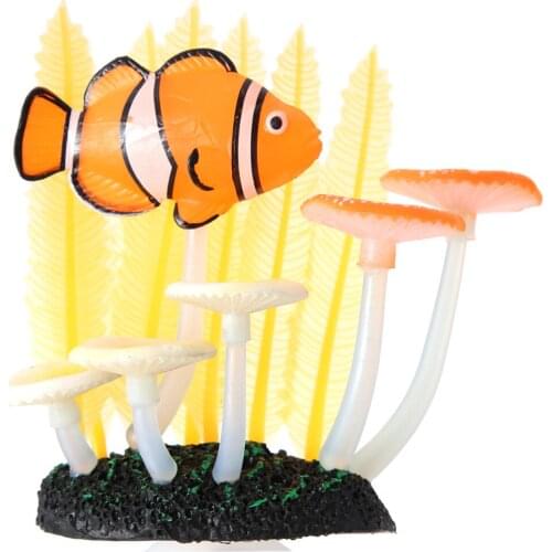 Vivid Artificial Luminous Water Plants for Aquarium Underwater Fish Tank Garden Lands