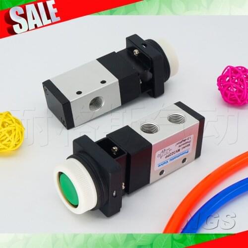 2 Position 3 Port Pneumatic Mechanical Air Valve Hand Manual Valve MV322 MV322R MV322PP MV322PPL MV322PB MV322EB MV322TB/LB