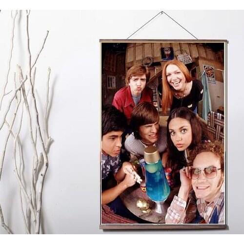 That 70s Show TV Series Art Canvas print poster decoration painting with solid wood hanging scroll