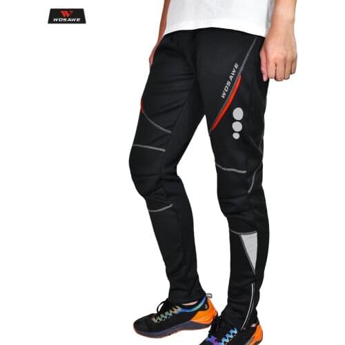 WOSAWE Mens Winter Thermal Fleece Motorcycle Pants Waterproof Windproof Skating Skiing Motorbike Trousers Motocross MOTO Pants