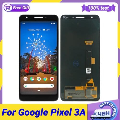 Original AMOLED 5.6" for Google Pixel 3A LCD Display Touch Digitizer Screen for Google Pixel 3A OLED Replacement No Dead Pixel