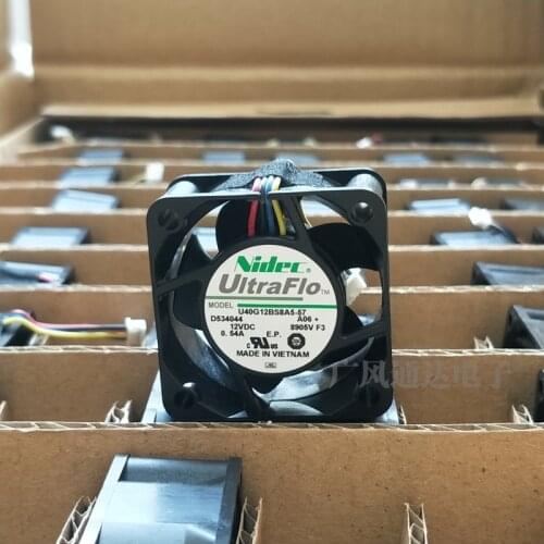 Original NIDEC U40G12BS8A5-57 4020 12V 0.54A 4 line