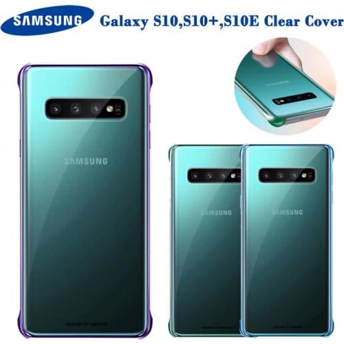 Original Samsung Phone Clear Cover For Samsung GALAXY S10 S10Plus S10E SM-G9730 SM-G9750 SM-G9750 TPU Mobile Phone Cover 6 Color