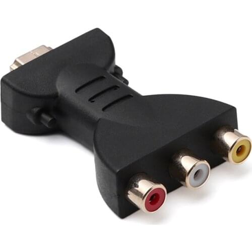 Male to 3 RCA Female Composite AV Audio Video Adapter HDMI-compatible Converter for TV/HDTV/DVD/Projector/Home Theater