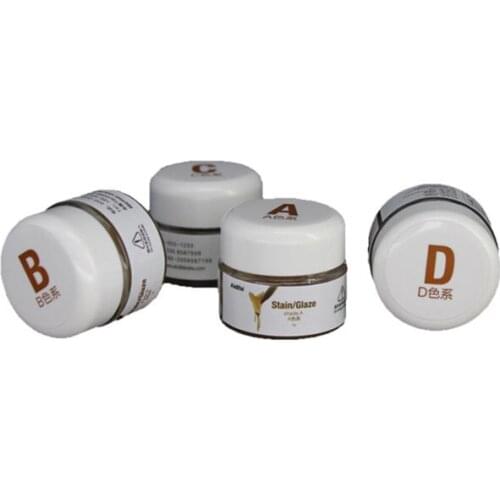Stain and glazing paste for zirconia ceramic teeth/stain and glazing for zirconia full contour