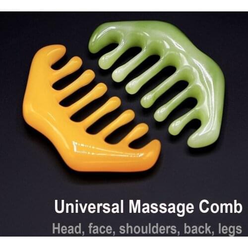 Hair Treatment Comb Eight Teeth Massage Comb Anti-hair loss Lymph Meridian Massage Brush Anti-static Wide Teeth Breast Comb