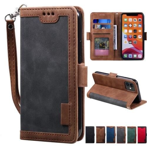 Retro Leather Flip Cover For Xiaomi Mi 10T Lite 11 Redmi 9 9A 9C K20 Note 7 8 8T 9 Pro 10 Pro 9T 9S Card Holder and Wrist Strap