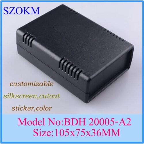 1 piece free shipping abs desk top plastic enclosures standard diy abs box for electronics 105x75x36 mm