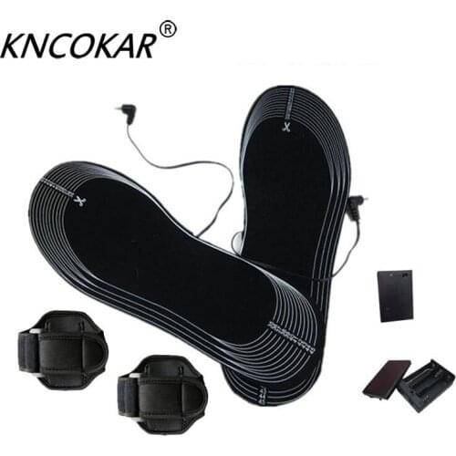 KNCOKAR The Carbon Fiber Electric Heating Power Supply Heating Insoles Insoles 4.5 V Battery Box Bind Heating Insoles x1055