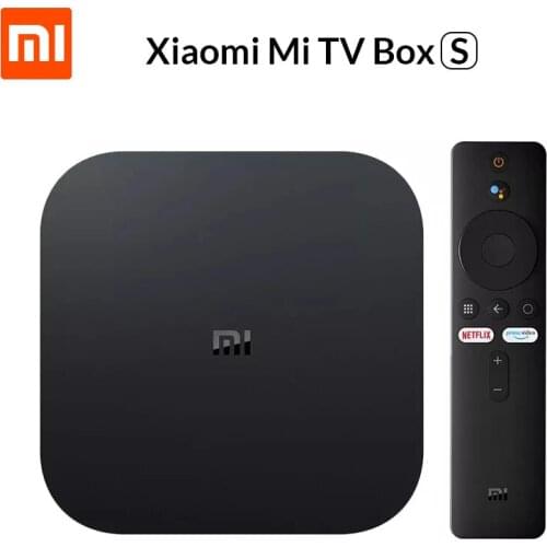 Xiaomi Mi TV Box S Global 4K Ultra HD Android TV 9.0 HDR 2G 8G WiFi Google Cast Netflix Smart TV Mi Box 4 Media Player