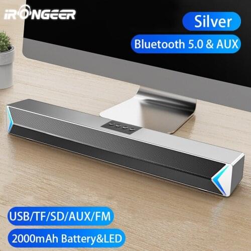 TV Sound Bar AUX USB Wired Wireless Bluetooth Speaker Home Theater FM Radio Surround Sound Bar PC Computer Speakers Soundbar