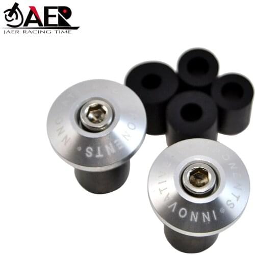 JAER Universal Motorbike 7/8" 22mm Motorcycle Handlebar Grip End Plug For Suzuki Honda Kawasaki