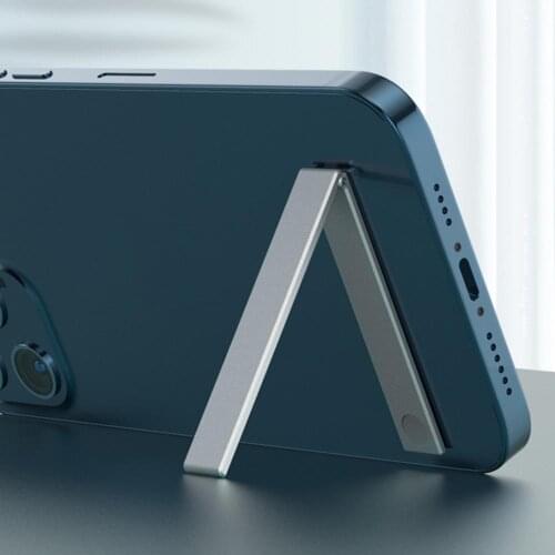 1pc Newest High Qulity Durable Mini Invisible L Shaped Phone Stand Foldable Aluminium Alloy Phone/Ipad Holder Bracket