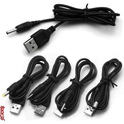 2.5/3.5/4.0/5.5mm 5V DC Barrel Power USB audio speaker computer charging cable Black Jack Cable Cord Connector