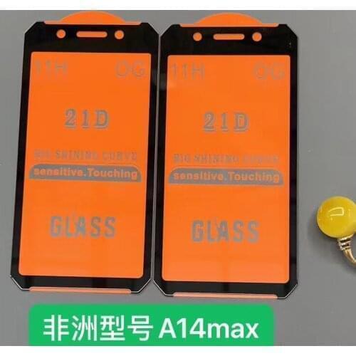 21D Full Glue Tempered Glass For Itel A14 Max 9H Full Screen Cover Screen Protector Film For Itel A14 Max