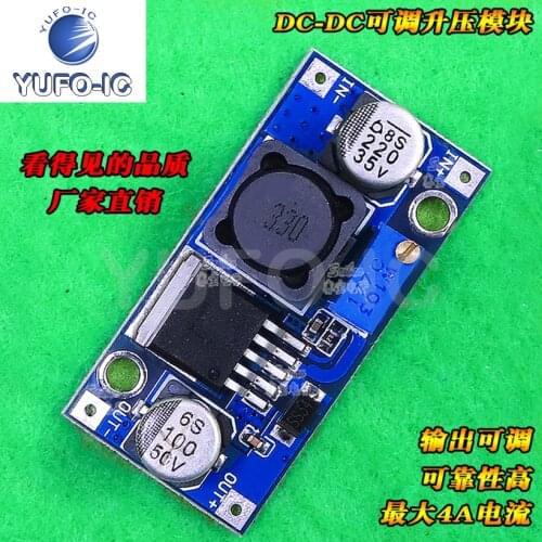 Free Ship 1PCS DC-DC Adjustable Boost Module Power Module Xl6019 Boost Module Maximum 4A Current