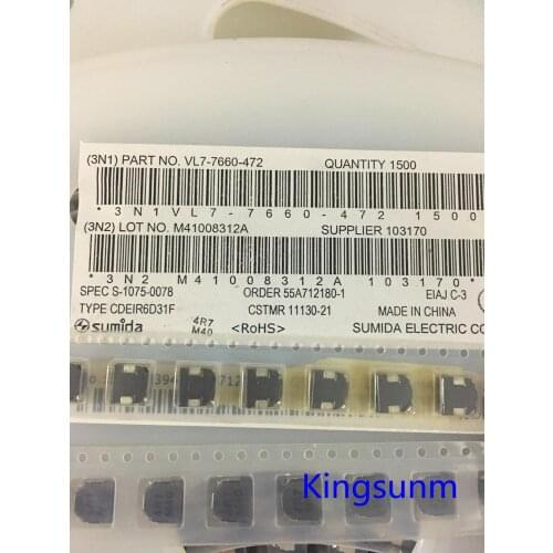 Free shipping 10pcs CDEIR6D31FNP-4R7MC SUMIDA 4.7UH 4.7A 26 MOHM SMD