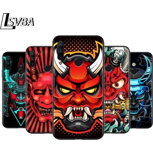 Demon Samurai Japan for Huawei Honor 30 20S 20 10i 9S 9A 9C 9X 8X 10 9 Lite 8A 7C 7A Pro Phone Case Black Cover