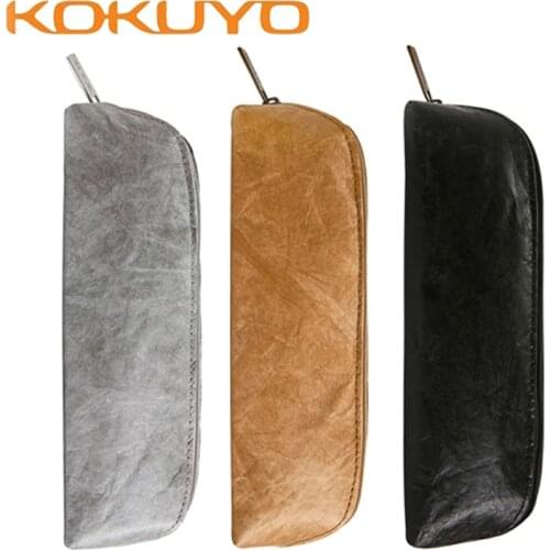 1Pcs Kokuyo SSORT PC-102 Vintage DuPont Paper Pencil Case Student Stationery Pencil Case Waterproof and firm More compartments