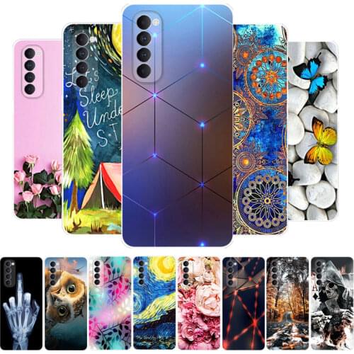 For Reno 4 Pro Case OPPO Reno 4 Pro Case Silicone TPU Soft Back Cover Phone Case For OPPO Reno4 Pro 4G CPH2109 Etui Coque Bumper