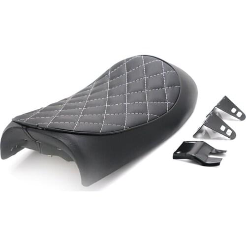 Black Motorcycle Diamond Cafe Racer Seat Custom Vintage Hump Saddle Retro Seat For Suzuki GS550 GT Kawasaki KZ Honda CB CL XJ