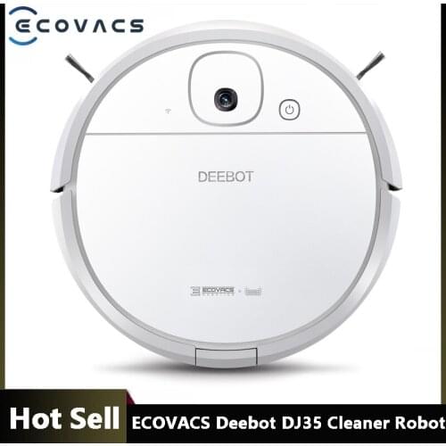 ECOVACS Deebot DJ35 Robot Vacuum Cleaner 2600mAh Battery Smart Mapping Cleaning Sweeping Robot 300ml Wet Mop 0.45L Dust Box