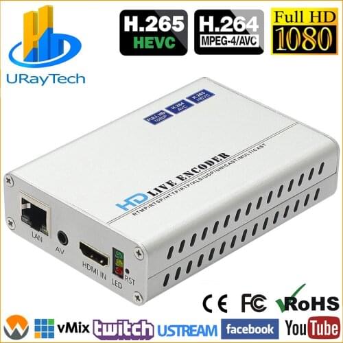 HEVC H.265 H.264 HDMI + CVBS AV RCA Video Streaming Encoder IPTV Encoder HD + SD Video Live Broadcast Encoder with PAL NTSC