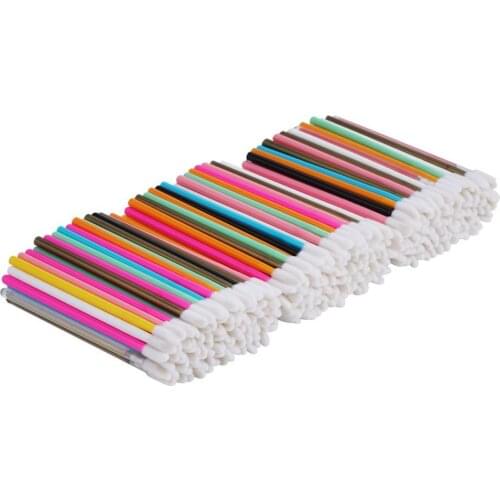 300Pcs Lip Brushes Professional Make Up Brushes Tools Disposable Lip Gloss Applicator Eye Shadow Cosmetic Brushes Colorful