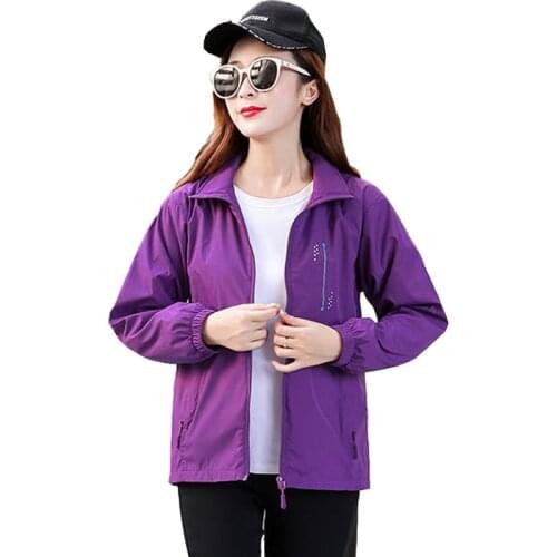Womens Jackets 2020 Spring Causal Windbreaker Women Basic Jackets Coats Zipper Lightweight Jackets Bomber Famale Coat Plus size