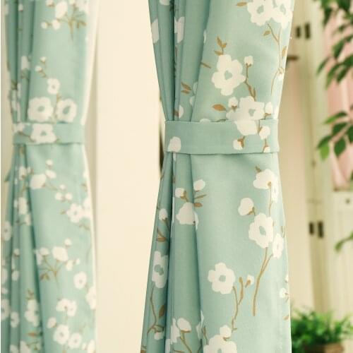 2021 New Style European Pastoral Small Fresh Curtain Cloth Kapok Blackout Cloth Advanced Curtains for Living Dining Room Bedroom