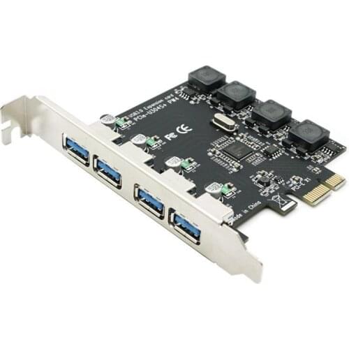 PCI Express 4 USB 3.0 Card PCI-e to External 4-Port USB3.0 Convertor NEC