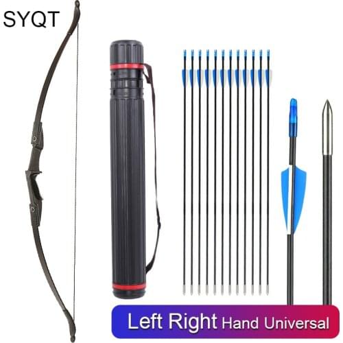 30-40lbs Recurve Bow Left Right Hand Universal Take-Down Children Adults Archery Outdoor Game Sports Beginner Shooting Hunting