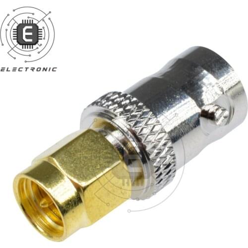 RF Coaxial Coaxial SMA Male Plug to BNC Female Connector Radio Antenna Connection Adapter Converter