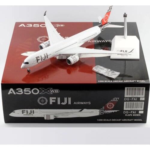 About 32cm 1:200 Air FIJI 350 airplane A350-900 model toy with base landing gear alloy aircraft plane collectible display toy