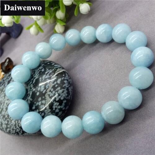 Blue Yellow Jade Chalcedony Beads Bracelets & Charms Handwork Wholesale