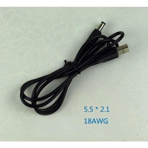 Compatible with USB 5.5 * 2.5 5.5 * 2.1 DC charging cable copper wire full bold line core high current 2A