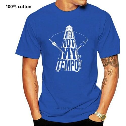 INSPIRED BY WHIPLASH T SHIRT - NOT MY TEMPO METRONOME FOR DRUMMERS FILM FANS
