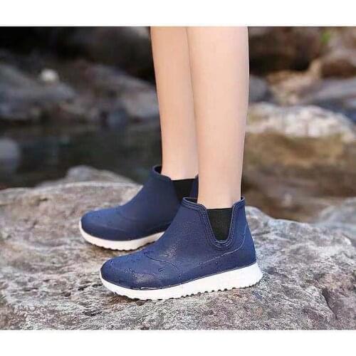 Women Boots Rain Waterproof Anti Skid Slip on Rubber spring summer Shoe Rainboots PLUSH winter Rubber Light Weight Durable